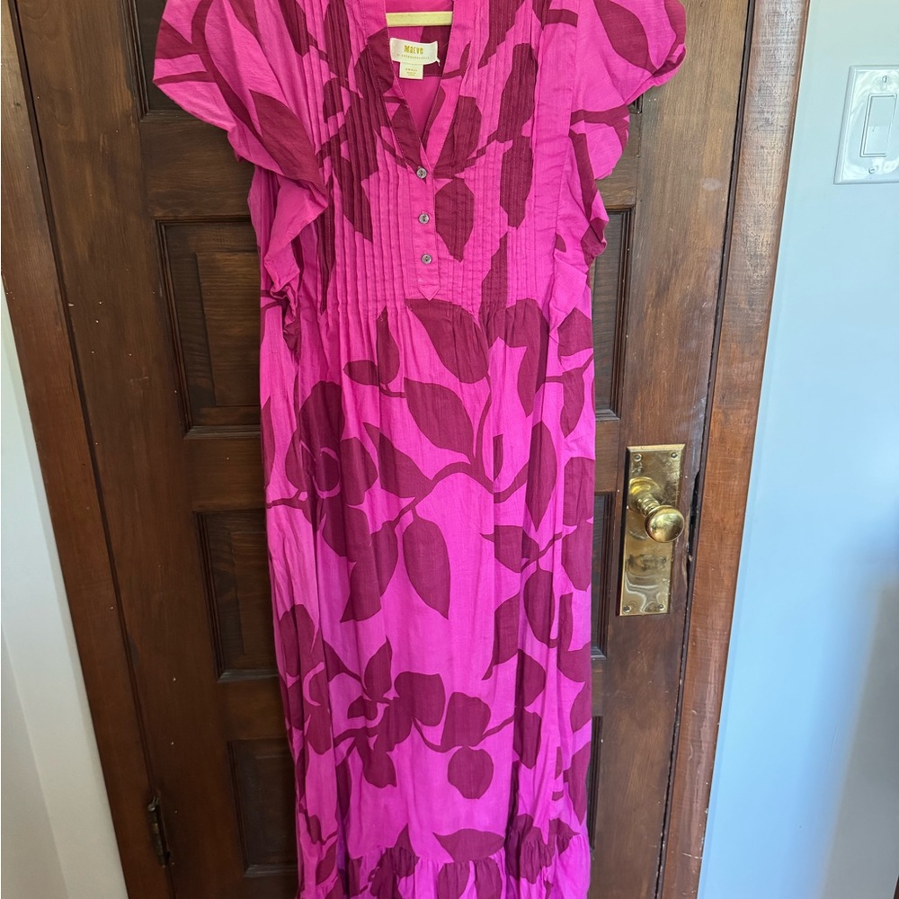 Maeve Cassandra Maxi Sundress with Flutter Sleeves size Small